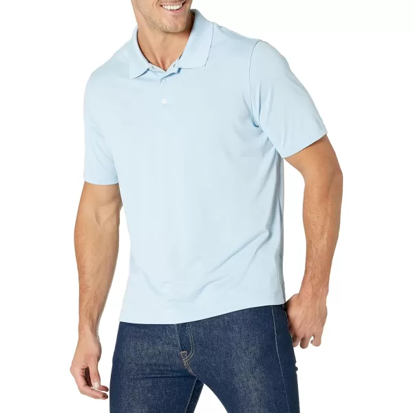 Amazon Essentials Mens RegularFit QuickDry Golf Polo Shirt Available in Big  TallLight Blue