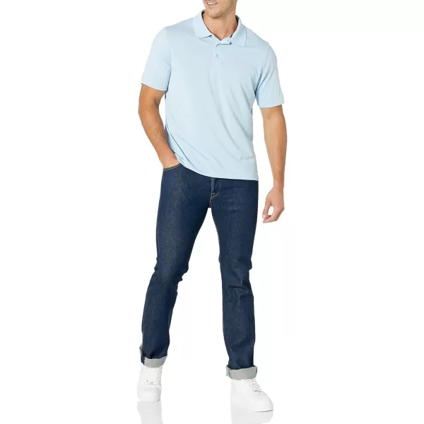 Amazon Essentials Mens RegularFit QuickDry Golf Polo Shirt Available in Big  TallLight Blue