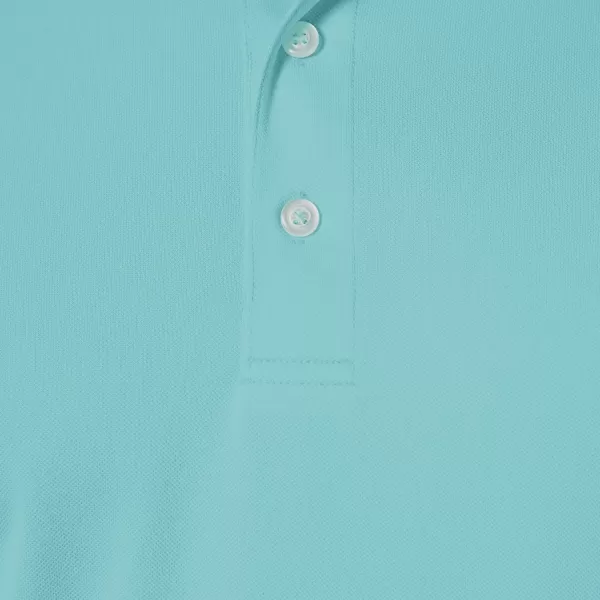 Amazon Essentials Mens RegularFit QuickDry Golf Polo Shirt Available in Big  TallPale Aqua Blue