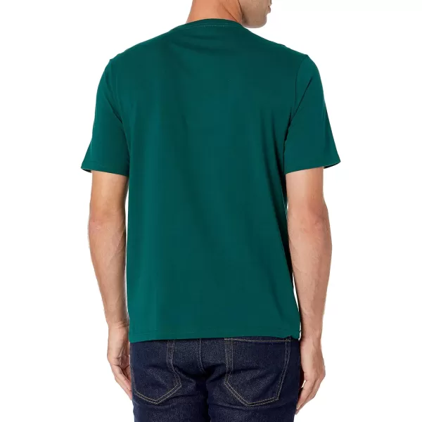 Amazon Essentials Mens RegularFit ShortSleeve Crewneck Pocket TShirt Pack of 2Dark GreenDark Navy