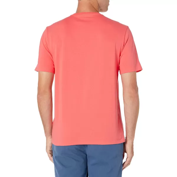 Amazon Essentials Mens RegularFit ShortSleeve Crewneck TShirt Pack of 22 Coral PinkDark Navy