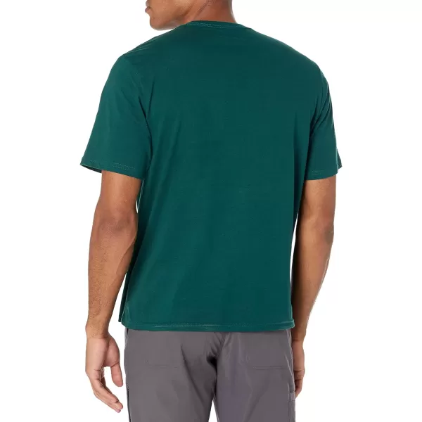 Amazon Essentials Mens RegularFit ShortSleeve Crewneck TShirt Pack of 22 Dark Green