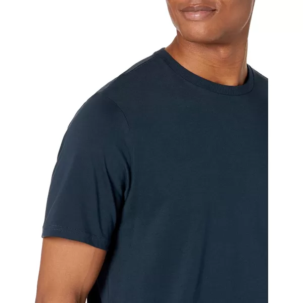 Amazon Essentials Mens RegularFit ShortSleeve Crewneck TShirt Pack of 22 Dark Navy