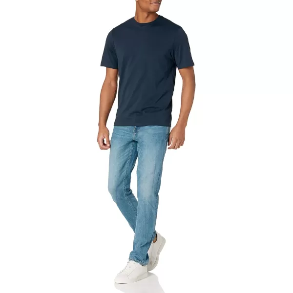Amazon Essentials Mens RegularFit ShortSleeve Crewneck TShirt Pack of 22 Dark Navy