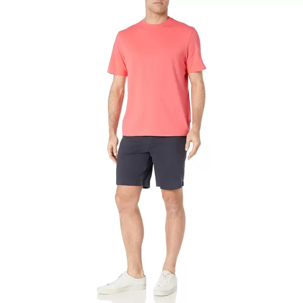 Amazon Essentials Mens RegularFit ShortSleeve Crewneck TShirt Pack of 22 Grey HeatherCoral Orange