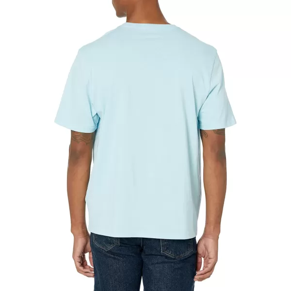 Amazon Essentials Mens RegularFit ShortSleeve Crewneck TShirt Pack of 22 Light Blue