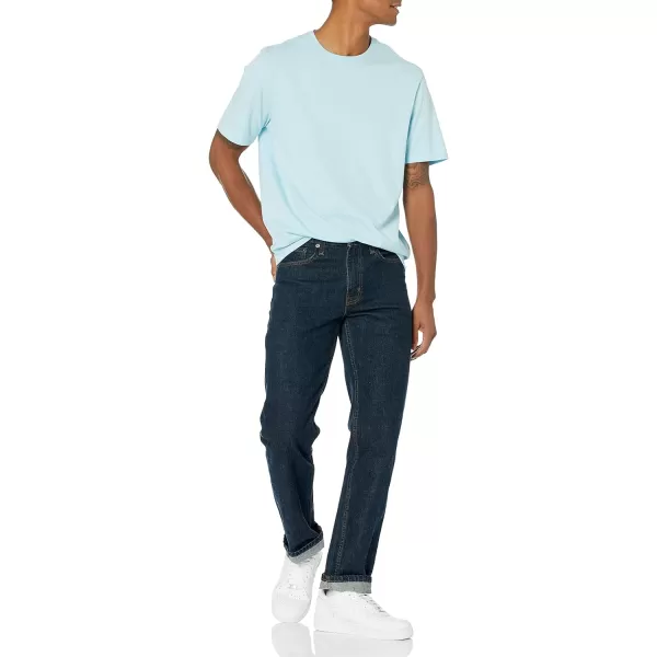 Amazon Essentials Mens RegularFit ShortSleeve Crewneck TShirt Pack of 22 Light Blue