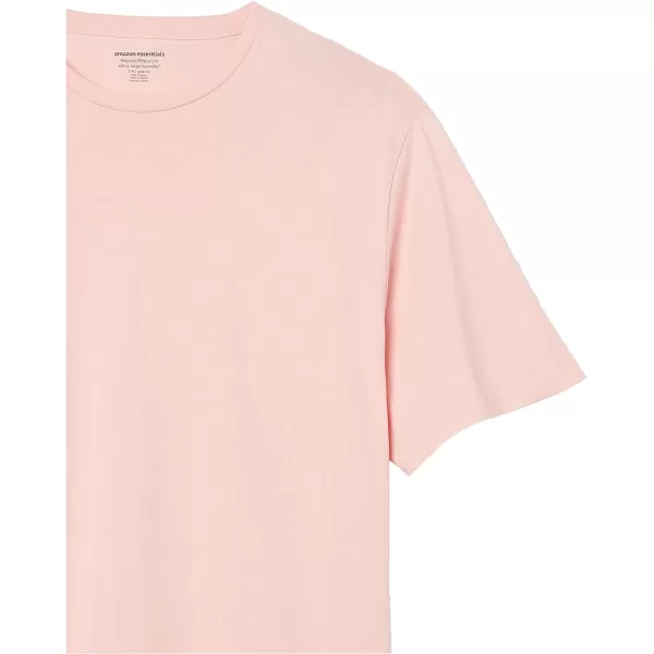 Amazon Essentials Mens RegularFit ShortSleeve Crewneck TShirt Pack of 22 Light Pink