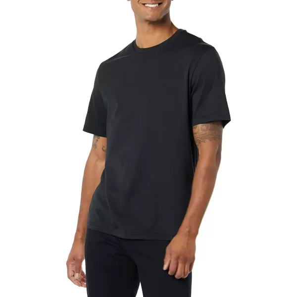 Amazon Essentials Mens RegularFit ShortSleeve Crewneck TShirt Pack of 2Black