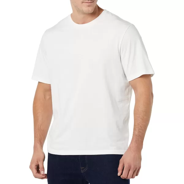 Amazon Essentials Mens RegularFit ShortSleeve Crewneck TShirt Pack of 2White