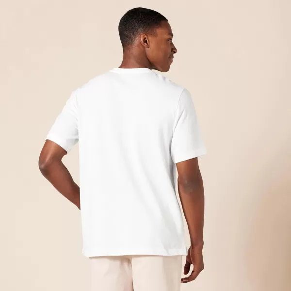 Amazon Essentials Mens RegularFit ShortSleeve Pique Henley Available in Big  Tall Pack of 2White