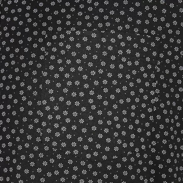 Amazon Essentials Mens RegularFit ShortSleeve Print ShirtBlack Floral