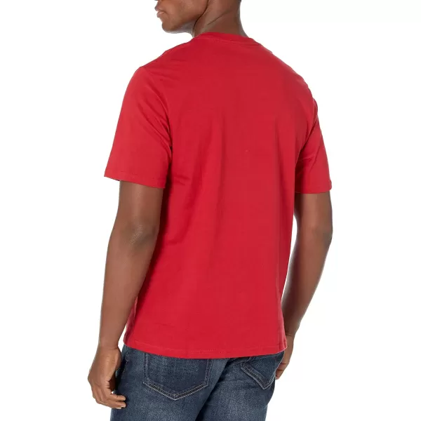 Amazon Essentials Mens RegularFit ShortSleeve VNeck TShirt Pack of 2Red