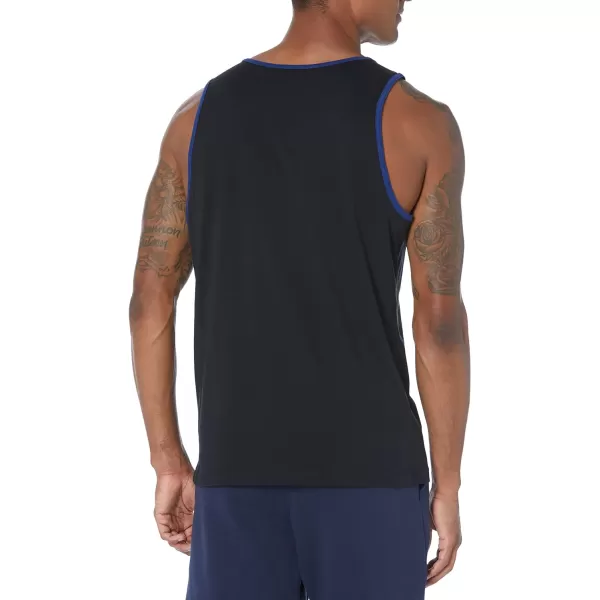 Amazon Essentials Mens RegularFit Tank TopBlackBlue