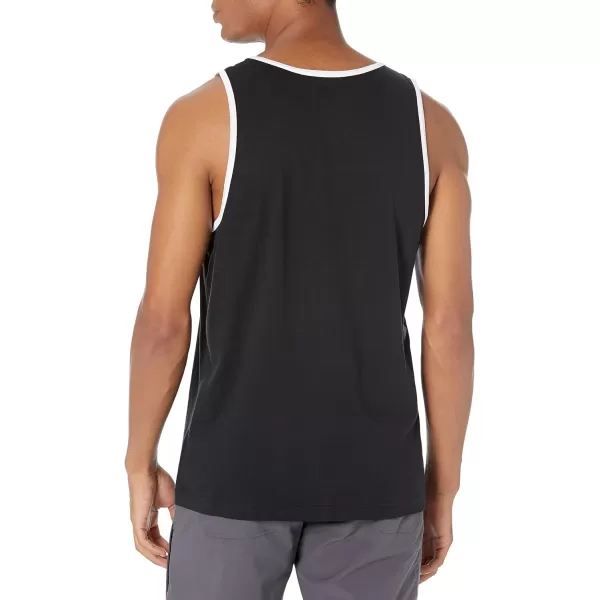 Amazon Essentials Mens RegularFit Tank TopBlackWhite