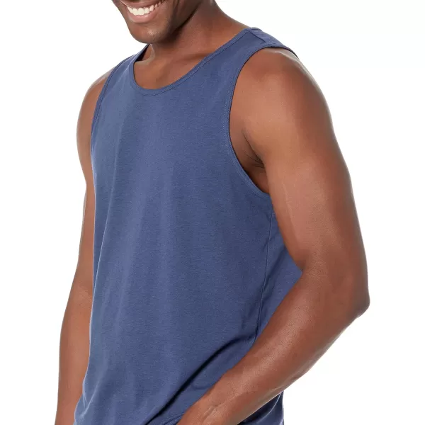 Amazon Essentials Mens RegularFit Tank TopBlue Heather