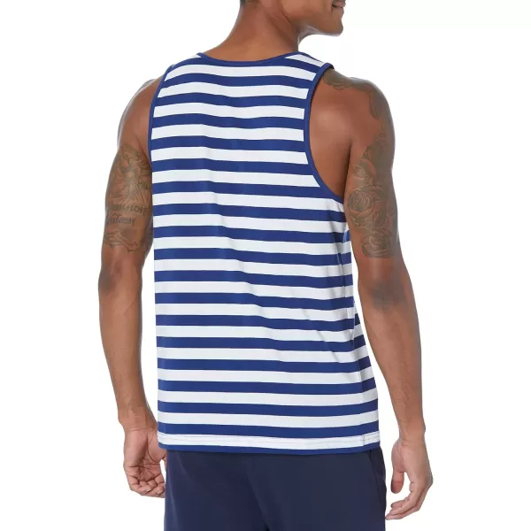 Amazon Essentials Mens RegularFit Tank TopBlueWhite