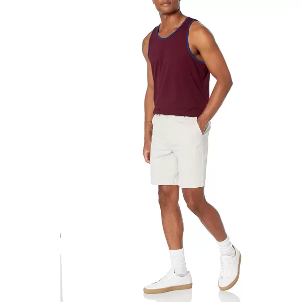 Amazon Essentials Mens RegularFit Tank TopBurgundy