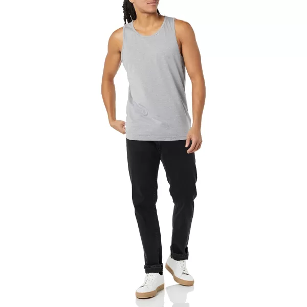 Amazon Essentials Mens RegularFit Tank TopLight Grey Heather