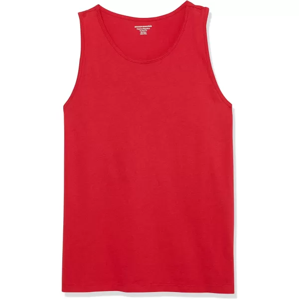 Amazon Essentials Mens RegularFit Tank TopRed