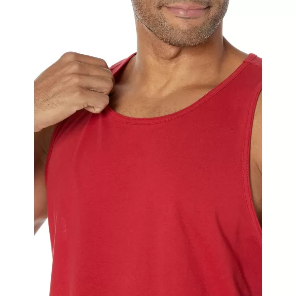 Amazon Essentials Mens RegularFit Tank TopRed