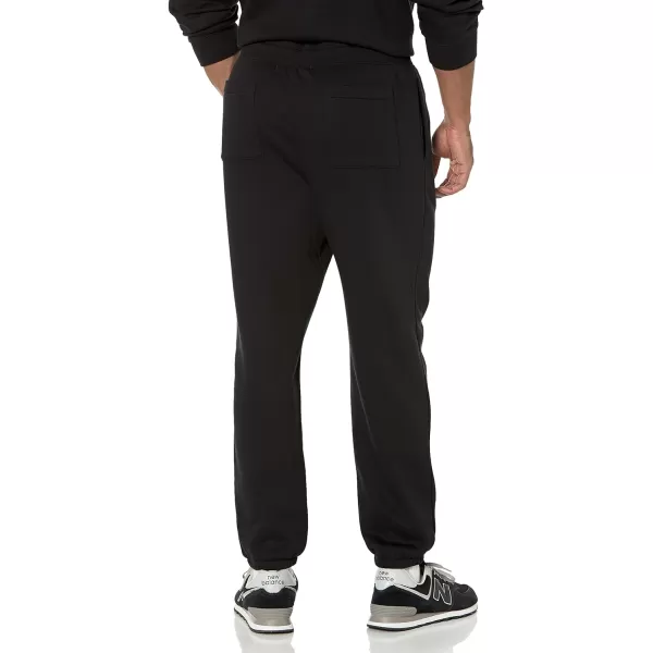 Amazon Essentials Mens RelaxedFit ClosedBottom Sweatpants Available in Big amp TallBlack