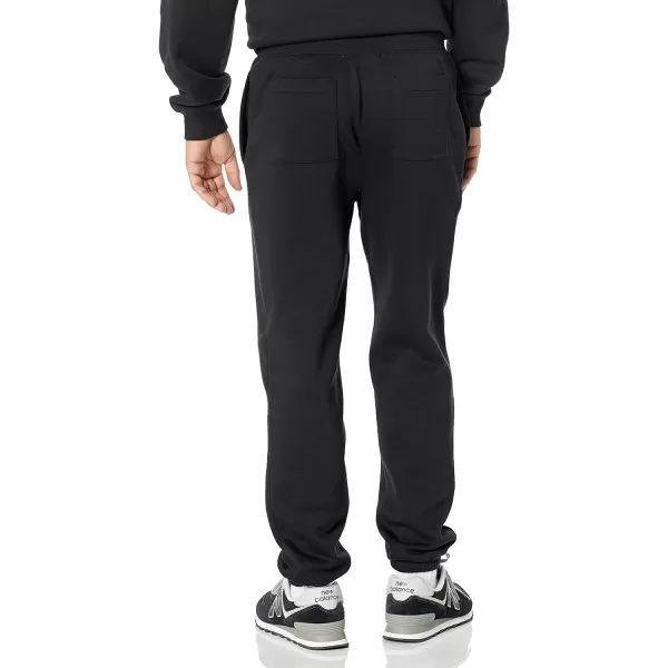 Amazon Essentials Mens RelaxedFit ClosedBottom Sweatpants Available in Big amp TallBlack