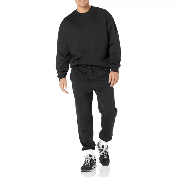 Amazon Essentials Mens RelaxedFit ClosedBottom Sweatpants Available in Big amp TallBlack