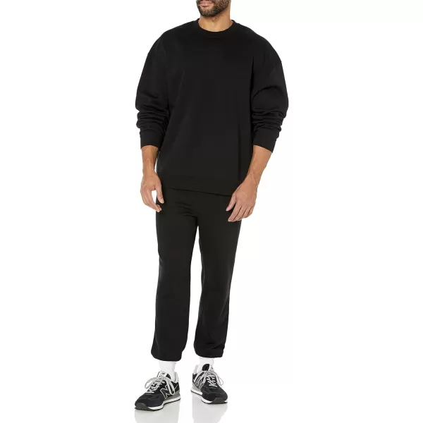 Amazon Essentials Mens RelaxedFit ClosedBottom Sweatpants Available in Big amp TallBlack