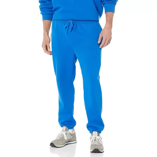 Amazon Essentials Mens RelaxedFit ClosedBottom Sweatpants Available in Big amp TallBright Blue