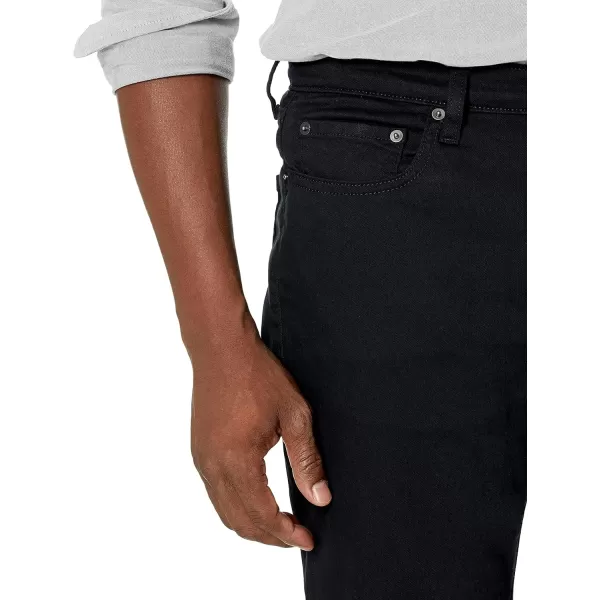 Amazon Essentials Mens RelaxedFit Stretch JeanBlack