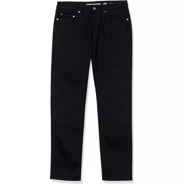 Amazon Essentials Mens RelaxedFit Stretch JeanBlack