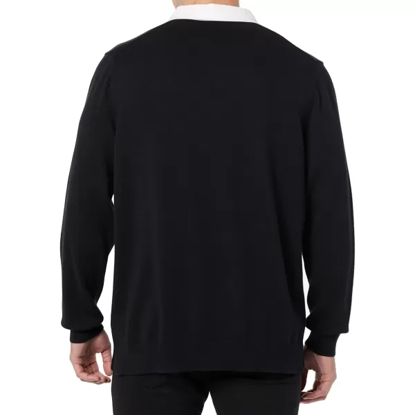 Amazon Essentials Mens Rugby SweaterBlack