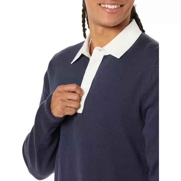 Amazon Essentials Mens Rugby SweaterDark Navy