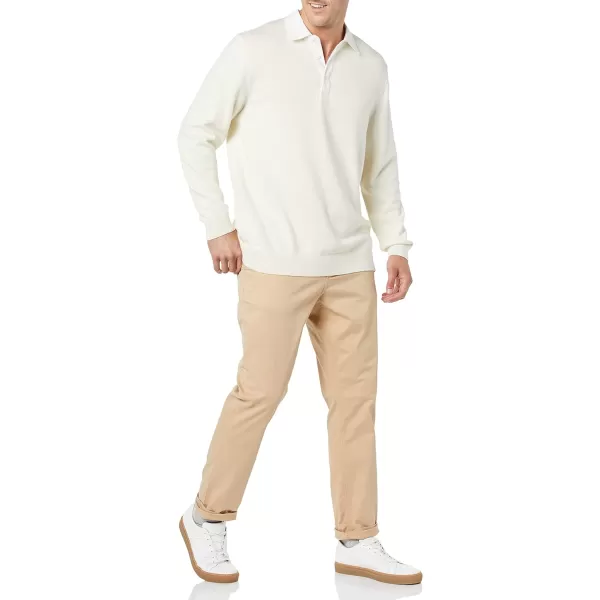 Amazon Essentials Mens Rugby SweaterLight Beige