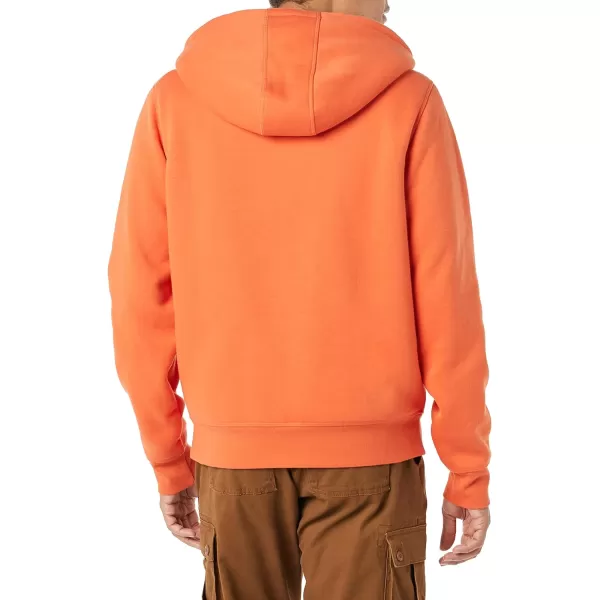 Amazon Essentials Mens SherpaLined FullZip Hooded Fleece SweatshirtOrange