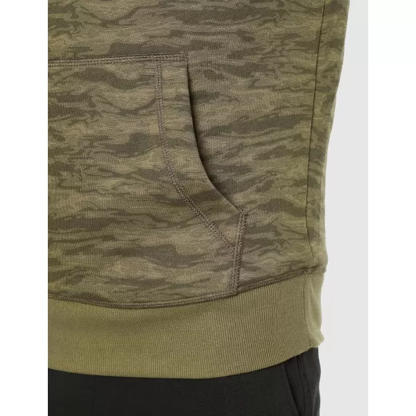 Amazon Essentials Mens SherpaLined Pullover Hoodie SweatshirtCamo