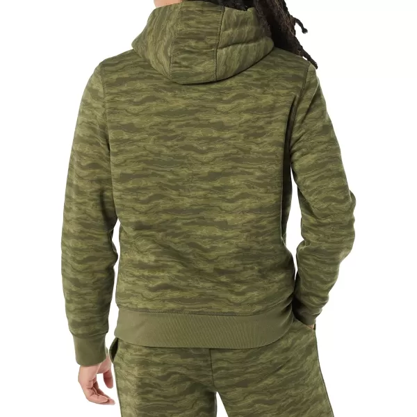 Amazon Essentials Mens SherpaLined Pullover Hoodie SweatshirtCamo