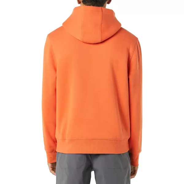 Amazon Essentials Mens SherpaLined Pullover Hoodie SweatshirtOrange