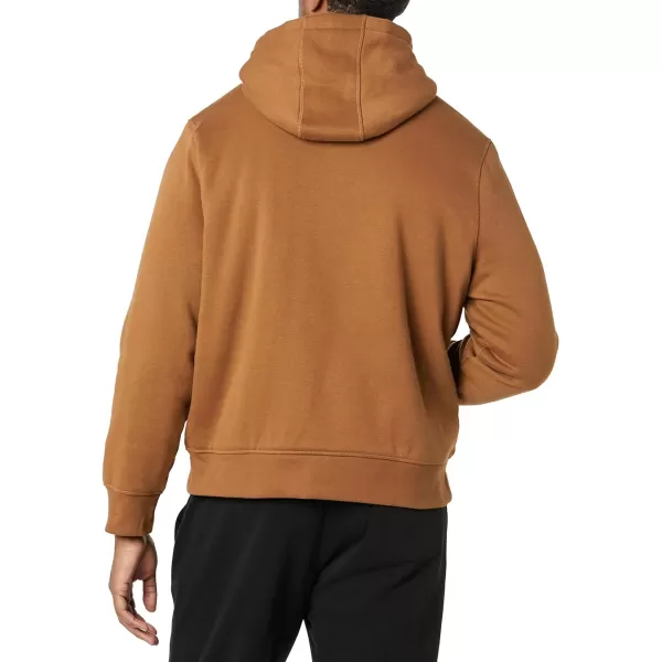 Amazon Essentials Mens SherpaLined Pullover Hoodie SweatshirtToffee Brown