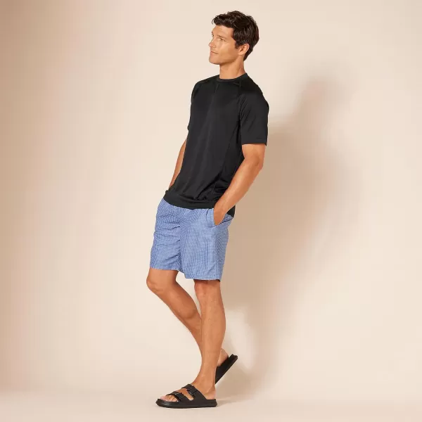 Amazon Essentials Mens ShortSleeve QuickDry UPF 50 Swim TeeBlack