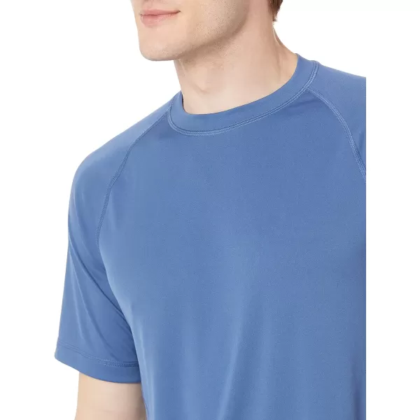 Amazon Essentials Mens ShortSleeve QuickDry UPF 50 Swim TeeBlue