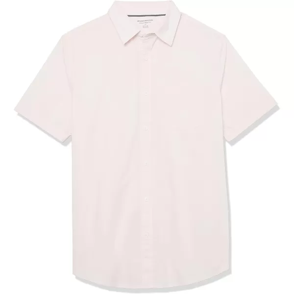 Amazon Essentials Mens ShortSleeve Stretch Poplin Shirt Available in Big amp TallPink