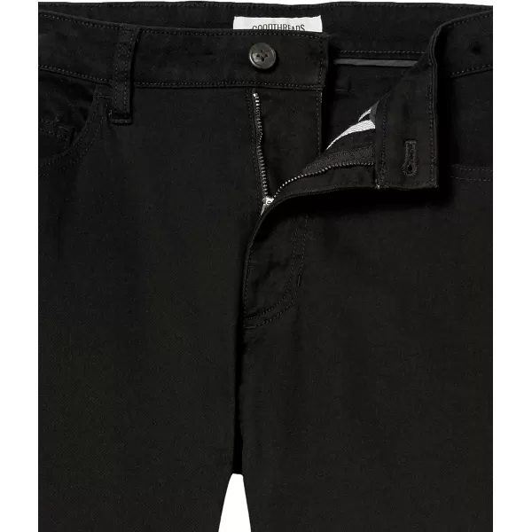 Amazon Essentials Mens SkinnyFit 5Pocket Comfort Stretch Chino Pant Previously GoodthreadsBlack