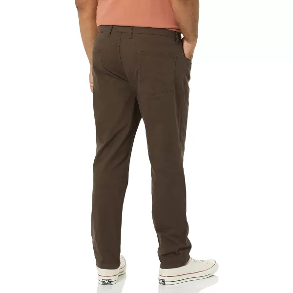 Amazon Essentials Mens SkinnyFit 5Pocket Comfort Stretch Chino Pant Previously GoodthreadsBrown