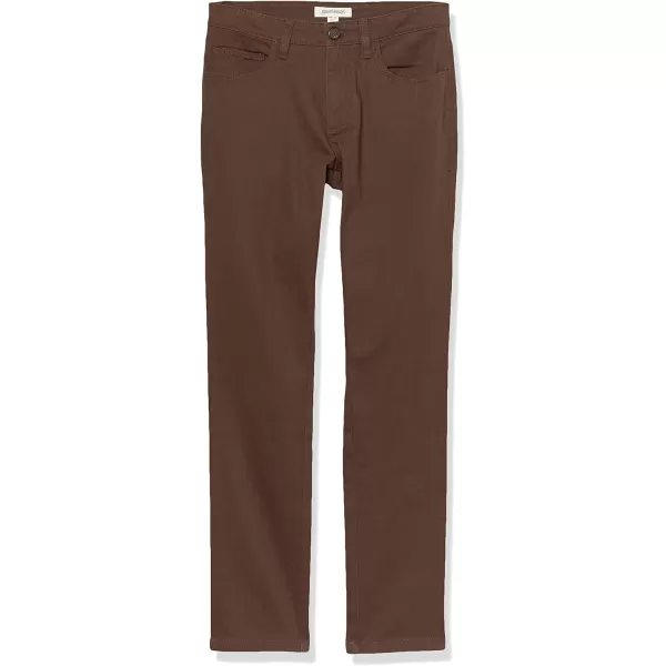 Amazon Essentials Mens SkinnyFit 5Pocket Comfort Stretch Chino Pant Previously GoodthreadsBrown