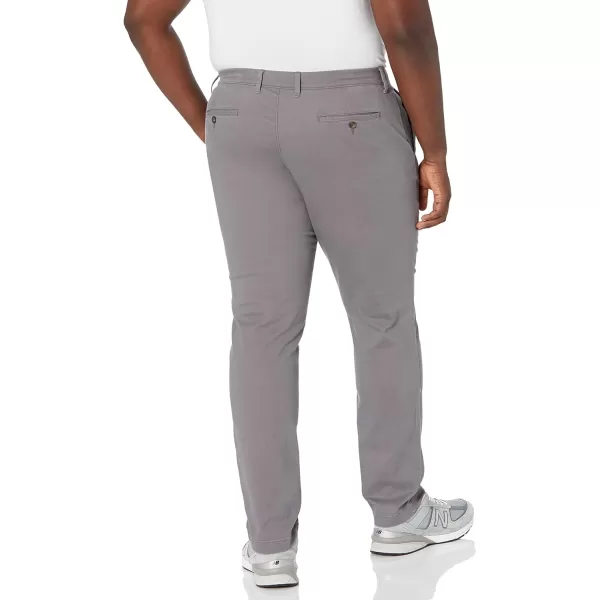 Amazon Essentials Mens SkinnyFit Casual Stretch Chino PantDark Grey