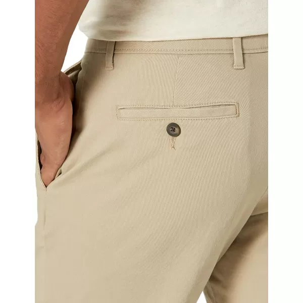 Amazon Essentials Mens SkinnyFit Casual Stretch Chino PantKhaki Brown