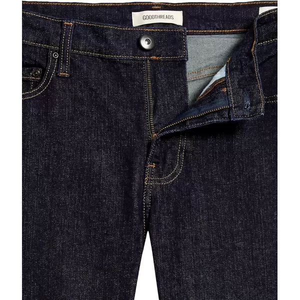 Amazon Essentials Mens SkinnyFit Comfort Stretch Jean Previously GoodthreadsDark Blue Rinsed