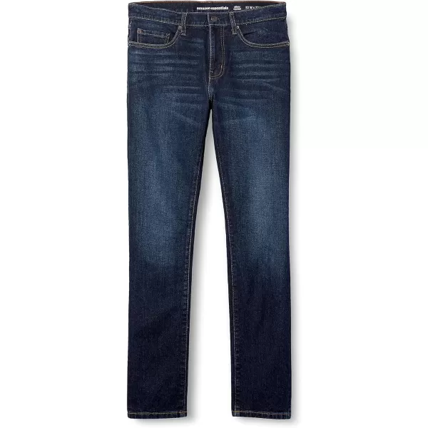 Amazon Essentials Mens SkinnyFit Stretch JeanIndigo Wash